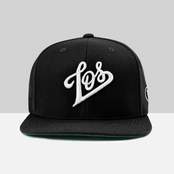 Los Black & White Snapback